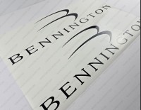 Bennington Boat Logo Decals Set of 2 x 22"